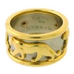 CARTIER Panthere Yellow & White Gold Ring