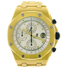 AUDEMARS PIGUET Yellow Gold Royal Oak Offshore Chronograph Watch