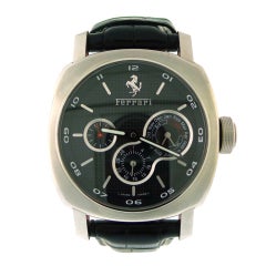 PANERAI Stainless Steel Ferrari Perpetual Calendar Wristwatch