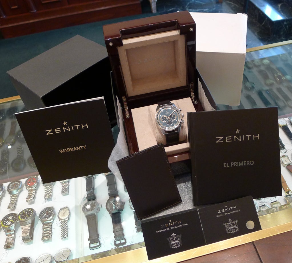 ZENITH Stainless Steel Charles Vermot El Primero Automatic Chronograph Wristwatch with Date 5