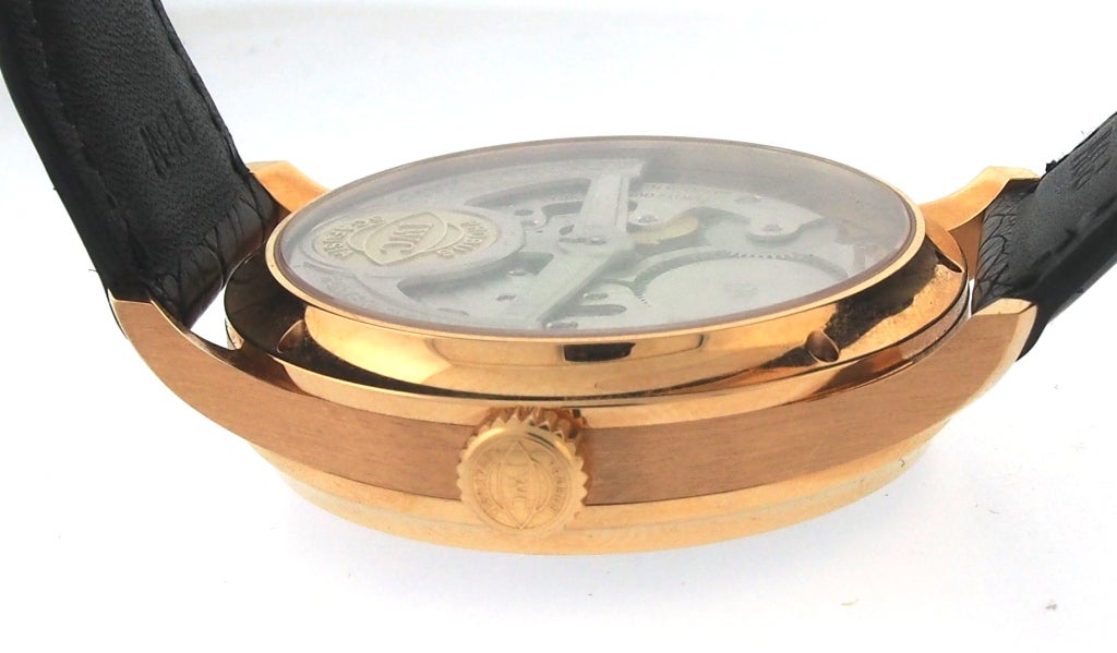 IWC Oversized Rose Gold Portuguese Tourbillon Mystere Wristwatch 1