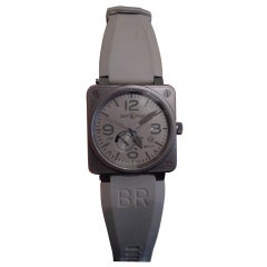 BELL & ROSS Carbon Coated Stainless Steel Commando Power Reserve Limited Edition Ref BR01-97