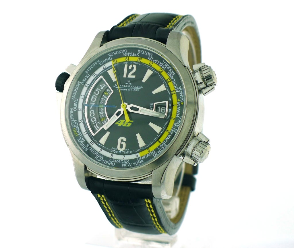 Jaeger-LeCoultre Titanium Master Compressor Alarm and World Time