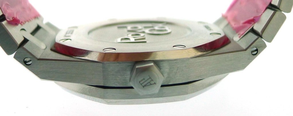 AUDEMARS PIGUET Stainless Steel Royal Oak Power Reserve Dual Time Wristwatch 3