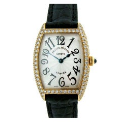 FRANCK MULLER Yellow Gold and Diamonds Centree Curvex