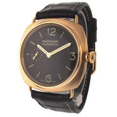 PANERAI Rose Gold Radiomir "Oro Rosa" PAM 336 with Brown Dial