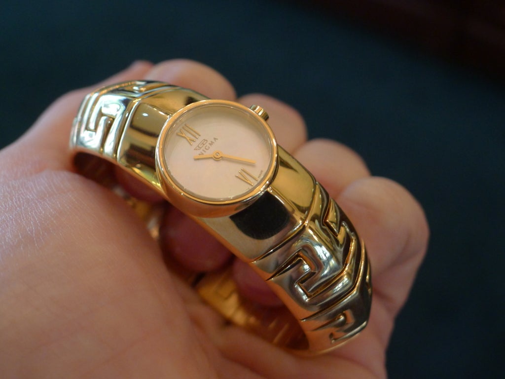 ENIGMA BY BULGARI Yellow Gold Greek Triangle Watch 2