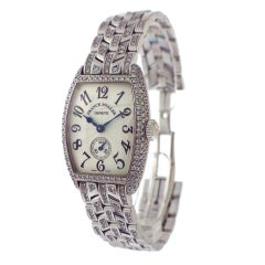 FRANCK MULLER Lady
s White Gold and Diamonds Cintree Curvex