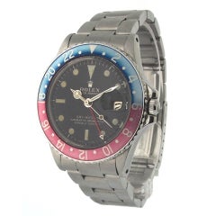 ROLEX Stainless Steel GMT-Master Ref 1675 with Gilt Dial