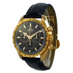OMEGA Rose Gold Speedmaster Broad Arrow Chronograph Wristwatch
