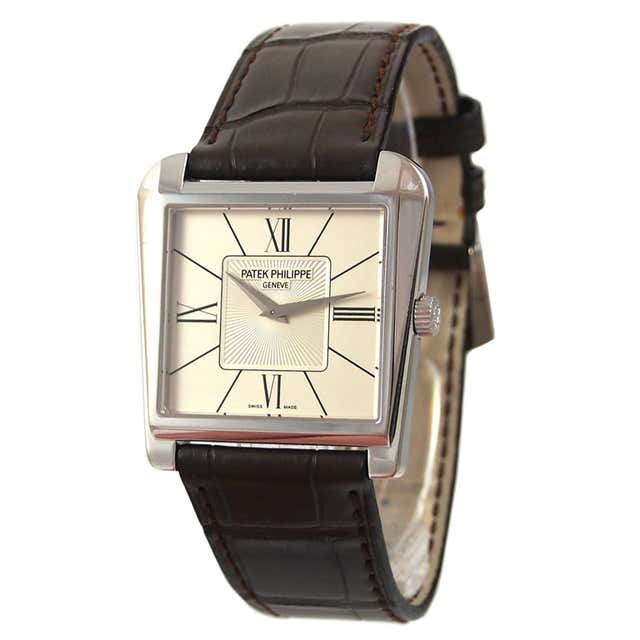 Patek Philippe White Gold Gondolo Trapeze Wristwatch Ref 5489G at 1stDibs