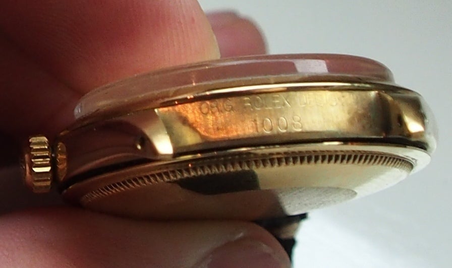 Rolex Yellow Gold Oyster Perpetual Zephyr Wristwatch circa 1951 5