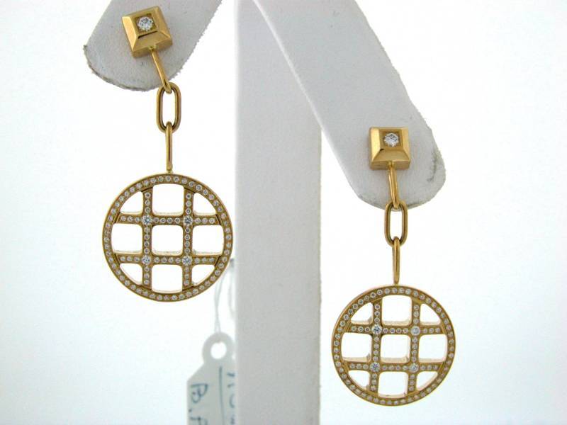 Brand Name: Cartier

Model: Pasha de Cartier Earrings

Authenticity: Stamped Cartier 750

Metal: Yellow Gold w/ Diamonds