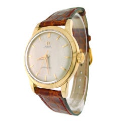 Retro Omega Yellow Gold Seamaster Wristwatch circa 1954