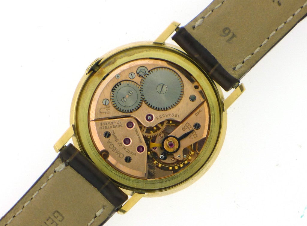 Omega Yellow Gold Mechanical Dress Wristwatch, 1962  1