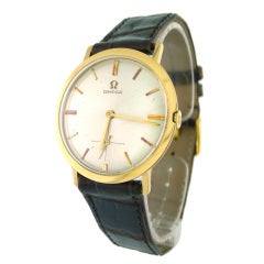 Omega Yellow Gold Mechanical Dress Wristwatch, 1962