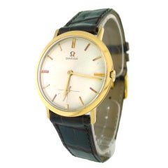 Vintage Omega Yellow Gold Mechanical Dress Wristwatch, 1962 