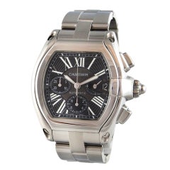 Cartier Stainless Steel Roadster Chronograph XL Wristwatch