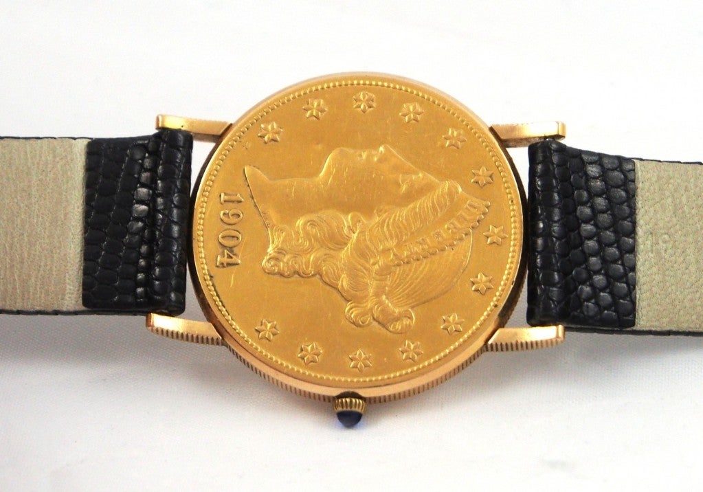 Men's Corum Yellow Gold $20 Coin Wristwatch