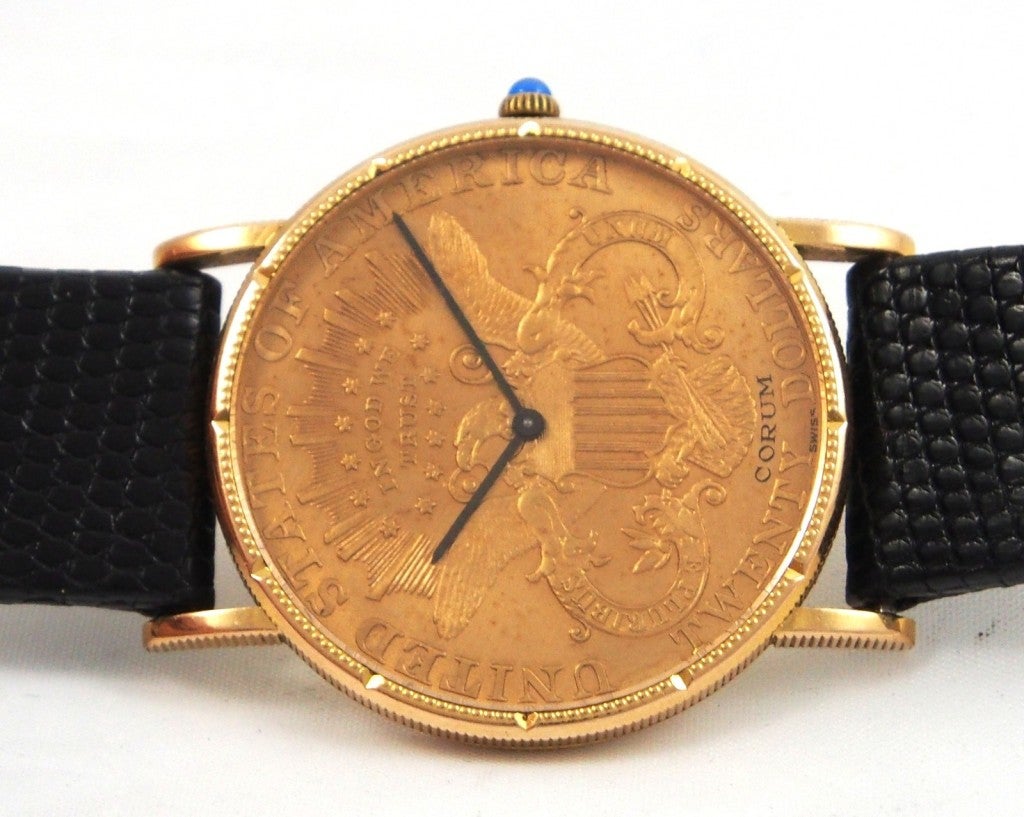 Corum Yellow Gold $20 Coin Wristwatch 1