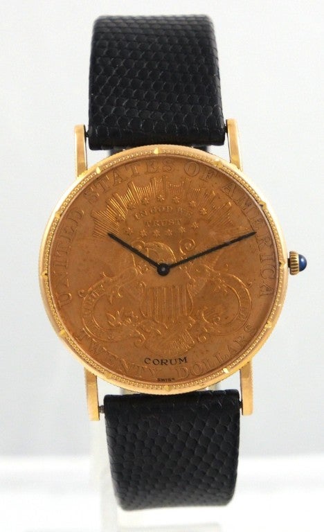 Corum Yellow Gold $20 Coin Wristwatch 4