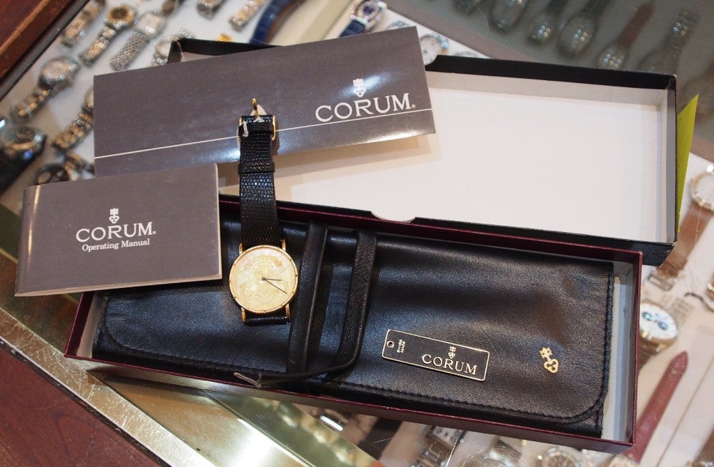 Corum Yellow Gold $20 Coin Wristwatch 6