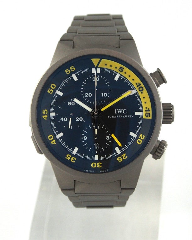 IWC Titanium Aquatimer Split Minute Chronograph Wristwatch 3