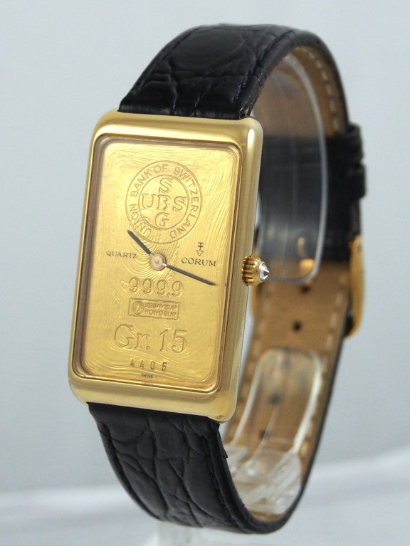 corum 15 gram ingot watch
