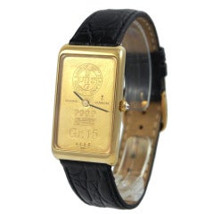 Corum Yellow Gold 15 Gram Ingot Quartz Wristwatch