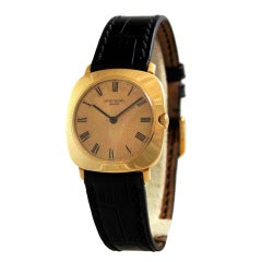 Patek Philippe Yellow Gold Cushion Wristwatch Ref 3543