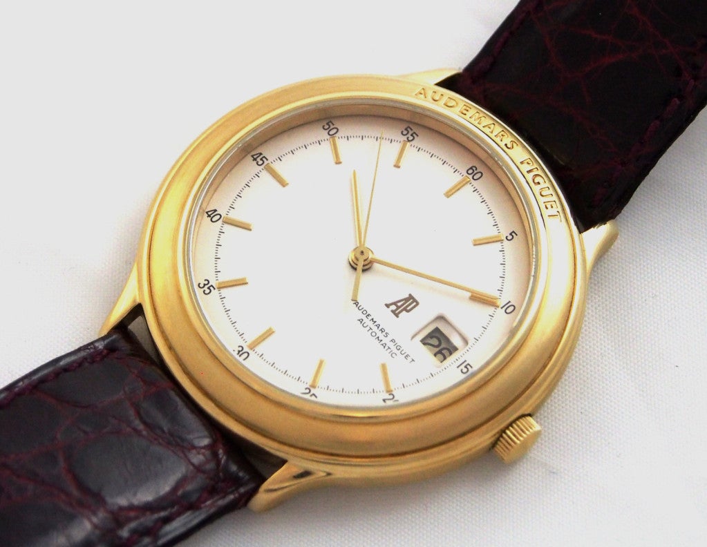 Audemars Piguet Yellow Gold Huitieme Automatic Wristwatch 1