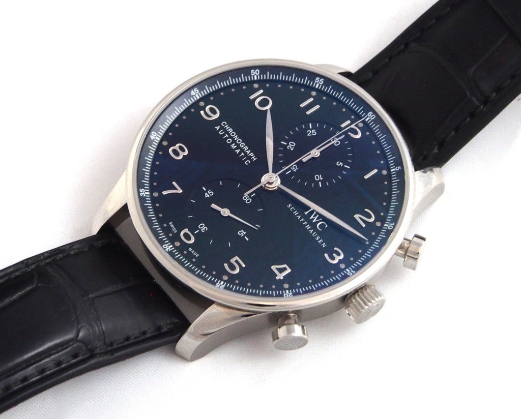 Men's IWC Stainless Steel Portuguese Chrono-Automatic Wristwatch