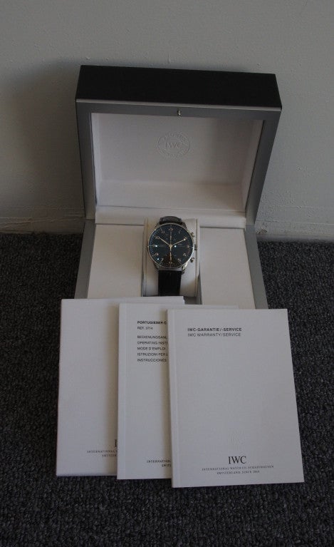 IWC Stainless Steel Portuguese Chrono-Automatic Wristwatch 2