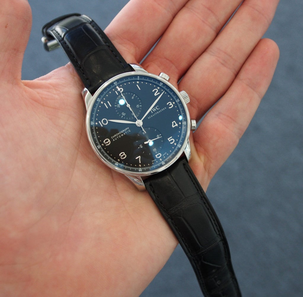 IWC Stainless Steel Portuguese Chrono-Automatic Wristwatch 3