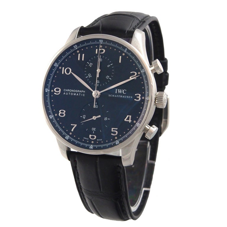 IWC Stainless Steel Portuguese Chrono-Automatic Wristwatch