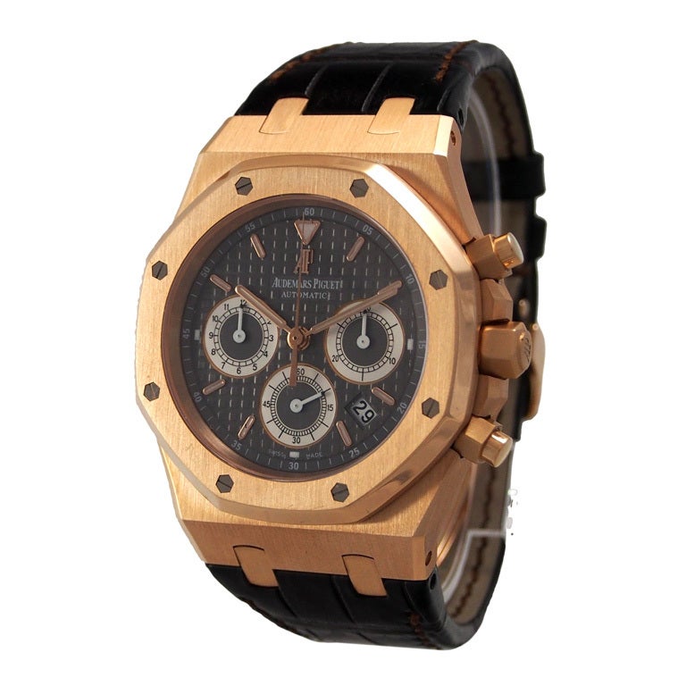 Audemars Piguet Rose Gold Royal Oak Chronograph Wristwatch