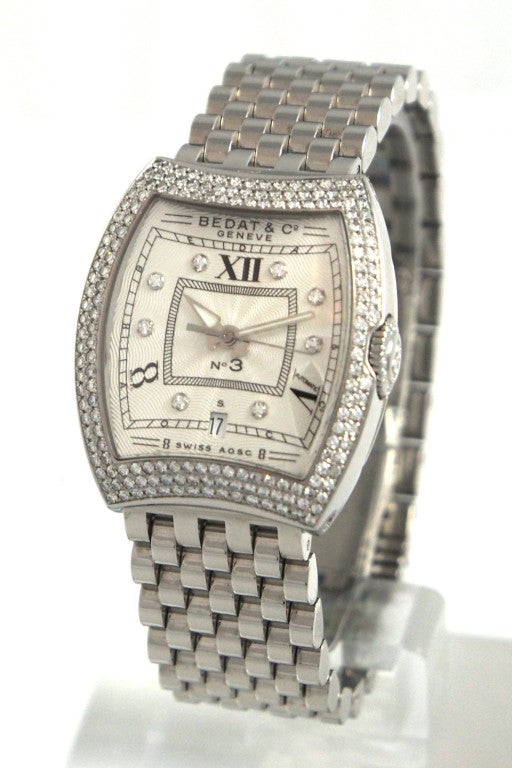 Women's Bedat & Co Lady's Stainless Steel and Diamonds No. 3 Wristwatch