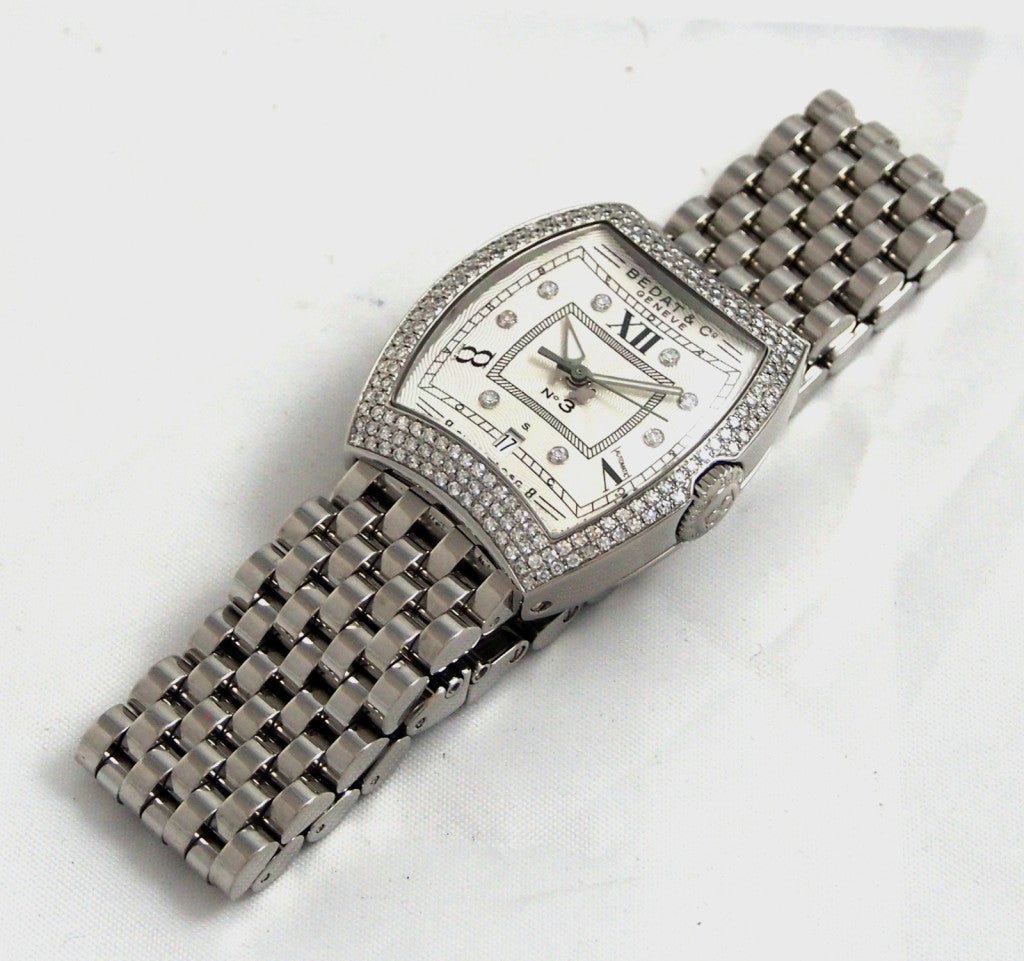 Bedat & Co Lady's Stainless Steel and Diamonds No. 3 Wristwatch 3