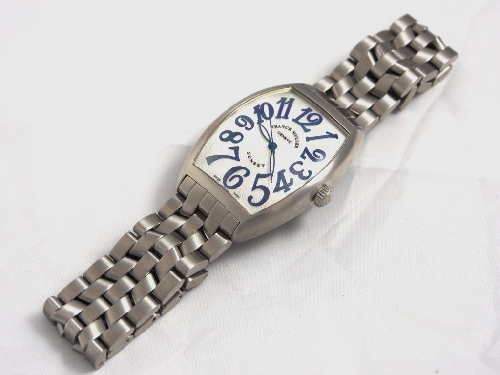 Franck Muller Stainless Steel Sunset Wristwatch 1
