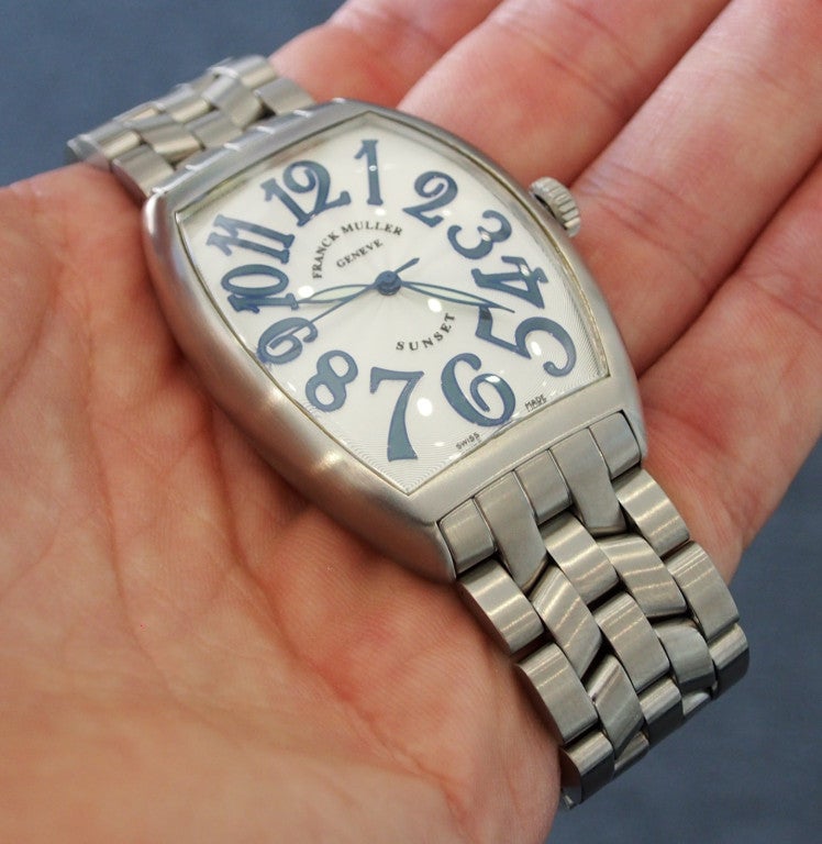Franck Muller Stainless Steel Sunset Wristwatch 4