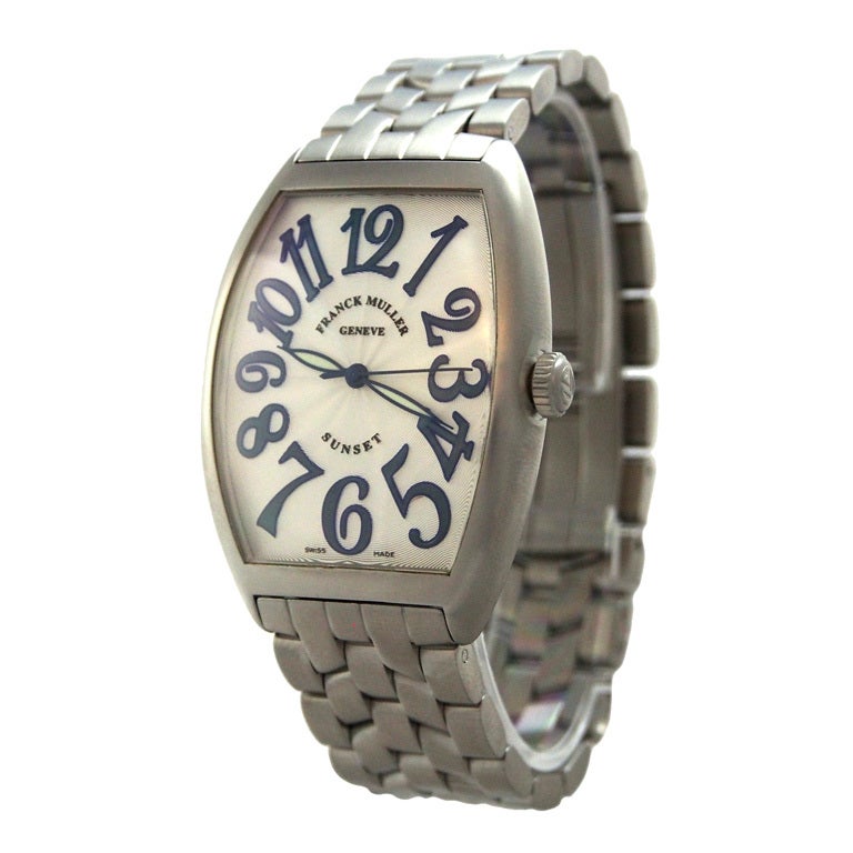 Franck Muller Stainless Steel Sunset Wristwatch