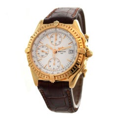 Breitling Yellow Gold Chronomat Wristwatch with Date