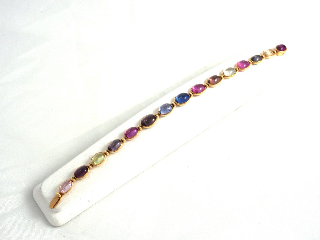 BULGARI --- BULGARI Multi-Colored Sapphire Bracelet 7 3/8 Inches 6