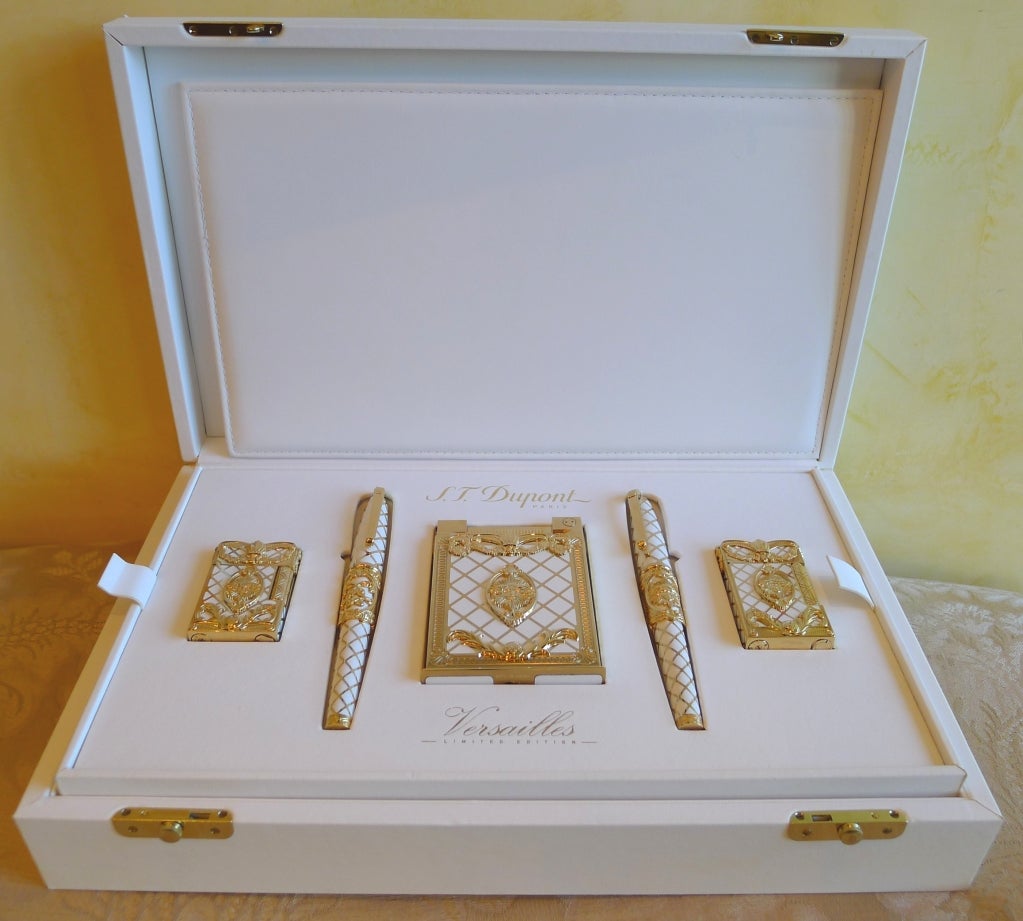 S.T. DUPONT Limited Edition Versailles 5 Piece Set Lighters Pens 5