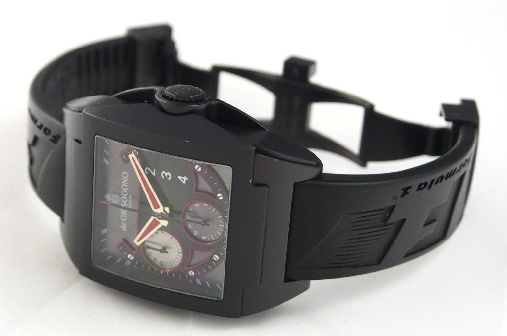 Men's De Grisogono PVD Coated Steel Power Breaker Wristwatch