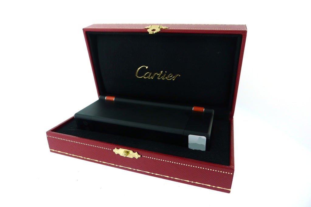 CARTIER Two Time Zone Travel Clock PVD Coated Steel Ltd. Ed. 1
