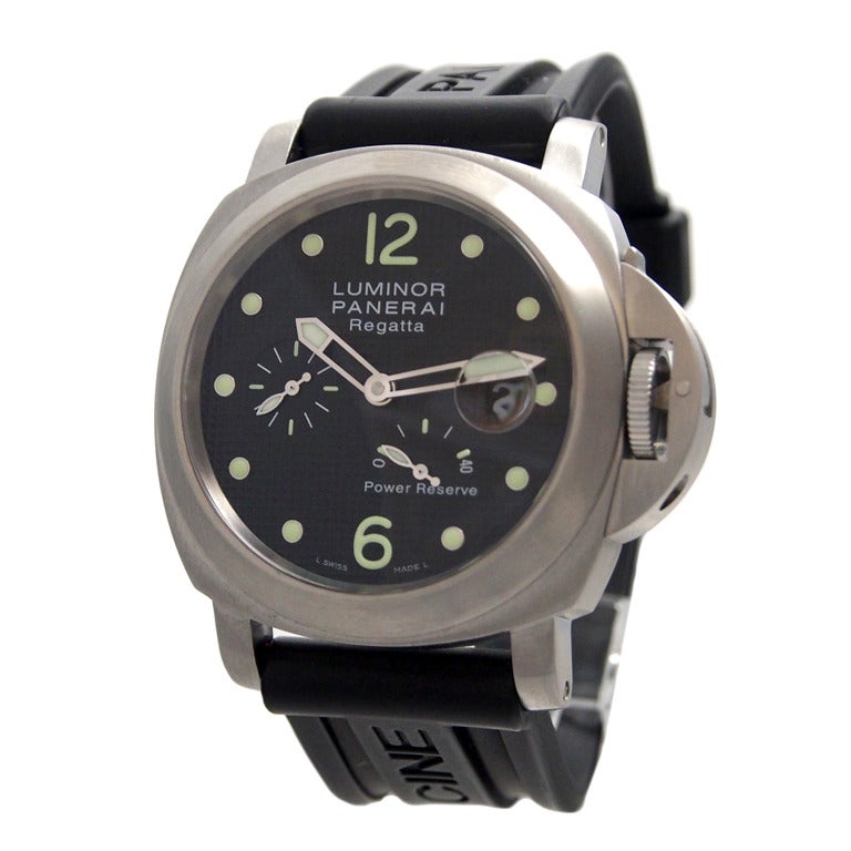 Panerai Stainless Steel PAM 222 Luminor Power Reserve Regatta Watch