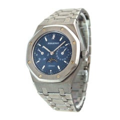 Audemars Piguet Stainless Steel Royal Oak Day-Date Moonphase Wristwatch
