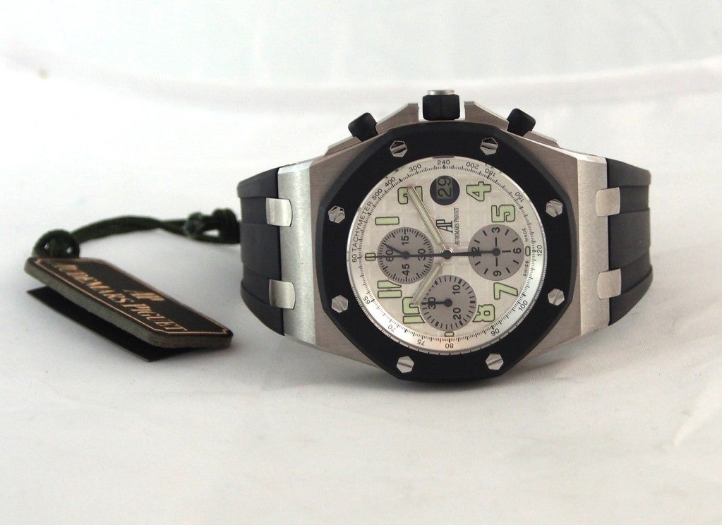 Audemars Piguet Stainless Steel Royal Oak Offshore Chronograph Wristwatch 1