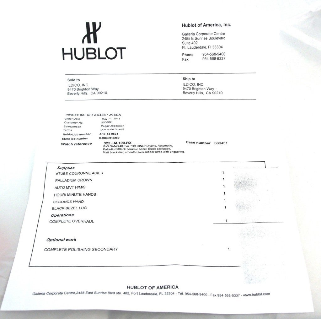 Hublot Palladium Big Bang King Wristwatch 6